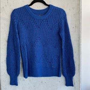 Abercrombie & Fitch Puff Sleeve Crew Neck Sweater